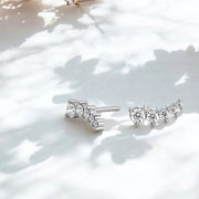 Earrings Silver & Rhodium Plated